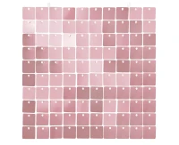 Decorative pink panel, transparent background, 30x30 cm / 100 squares